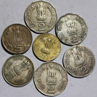 India - Father Of The Nation And Political Leaders 7 Different Coins Lot
