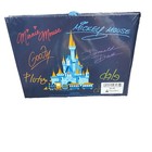 Walt Disney World Official Autograph Book Mickey Minnie Castle 50th Seal 1971