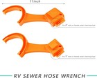 2 Pcs Rv Sewer Hose Wrench  Multi-purpose Camper Fitting Orange 