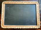 Antique 2 Sided School Chalkboard  Slate With Stitching 7 5 x 10 