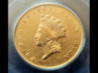 1855 Type 2 Gold Dollar  1 Pcgs Au55   Free Shipping 