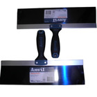 2 X Anvil 14 In  Blue Steel Taping Knives With Soft Grip 5 In  Handles