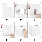 White Card Box With Slot 9 1  Wedding Grad Gift Card Box Holder For Party Rec   