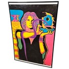 Vintage 1960s The Doors Jim Morrison  the Wizard  Silk Screen Blacklight Poster