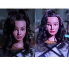 Mannequin Head 16-18  100  Real Hair Cosmetology Doll Head - Practice