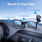 7-11  Carplay Screen Suction Cup Mount 4-tab Bracket Windshield Dashboard Holder