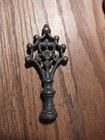 Art Deco Victorian Fancy Vtg Antique Lamp Light Finial Cast Brass Ornate 