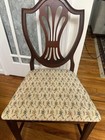 4 Vintage Mid Century Hepplewhite Style Mahogany Dining Chairs