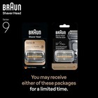 Braun Shaver Replacement Head 92s Silver Compatible With Braun Series 9 Shavers