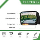 Driver Side Towing Mirror Fit For 2007-2014 F150 Power Heated Amber Signal