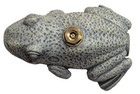 Water Pro Sculptured Polyresin Frog Sprinkler  Brass Couplings  In Box  Nos