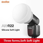 Us Godox Ak-r22 Collapsible Silicone Diffuser Dome For V1 Series Ad100pro Flash