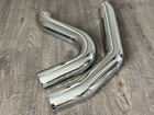 Chrome 2-pc Extended Heat Shield Set For All 2-1 4 Big Growl Softail Exhaust