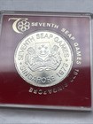 Singapore Malaysia 1973  5 7th Seap Games Uncirculated Coin Scarce