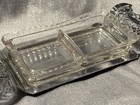 Vintage Krome Kraft Farber Bros Nyc Cocktail Garnish Relish Glass Serving Tray 