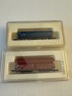 2 Marklin Z Scale Mini-club Railroad Train Freight Cars  8630  88623 Germany Mib