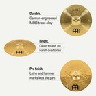 Meinl Cymbal Set Box Pack With 14    Hihats  14  14  18   Traditional Finish