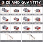 188 Piece Deutsch Connector Kit  2  3  4  6  8  12 Pin  14-20awg Dt Series