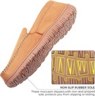 Mens Moccasin Slippers Indoor Outdoor House Slippers Warm Plush Fuzzy Memory Bei