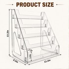 Vuxilope Acrylic Cookie Display Stand  5-tier Clear Dessert Transparent