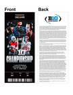 Indiana Vs Ohio State Big10 Championship Game Replica Customizable Ticket Stub