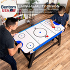58in Mid-size Arcade Style Air Hockey Table For Game Room  Home  Office W  2 Puc