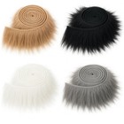 4pcs Faux Fur Craft Strips 2 x60  - Fluffy Shaggy Fabric For Diy Cosplay  Fursui