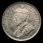 1911 Canada 5 Cents Coin   925 Silver  Bust Of King George V  W o Dei Gratia