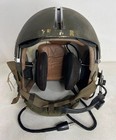 Vintage Vietnam Era Us Military Pilot Flight Helmet Gentex W  Visor   Mic Large