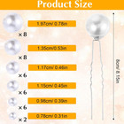 36 Pcs Wedding Pearl Hair Pins  Pearl Hair Accessories  Bridal Bobby Pins U Shap