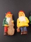 Vintage Christmas Miniature Plastic Pixie Elf Gnome Band Made In Hong Kong