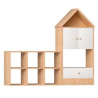 Kids House-shaped Bookshelf - Toy book Storage Adjustable Durable Easy Assembly