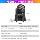 100w Led Moving Head Wash Light Dmx512 Rgbw Disco Party Dj Club Stage Lighting