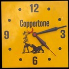 Vintage Coppertone Suntan Lotion Advertising Clock Dog Pulling Down Girls Pants
