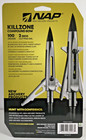 Nap Killzone Compound Bow Mechanical 2  Broadhead 100 Grains 400fps 3-pk 60-997