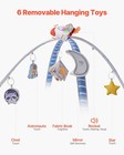 Baby Play Gym Tummy Time Activity Mat With 6 Sensory Toys Infant Playmat Gym