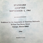 Vtg 1964 Aar Specifications Freight Cars Design Fabrication Manual Revised 1974