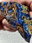 98 6 Gram  Azurite With Malachite From Morocco Brilliant Blue Botryoidal Rough
