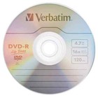 50 Verbatim Blank Dvd-r Dvdr 16x 4 7gb Recordable Logo Branded Media Disc 97176
