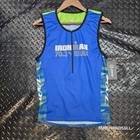 Zoot Ironman 70 3 Steelhead Tri Top Mens Xl Blue Lime Green St718 Nwt