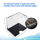 Casino Grade 4 Deck Acrylic Discard Holder  Playing Card Tray For Blackjack Game