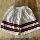 Onondaga Redhawks Box Lacrosse Shorts White home Rare  5 Size L Onondaga Nation
