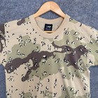 Vtg Rothco Desert Storm Camo Shirt Mens Medium  fits Small  90s Chocolate Chip