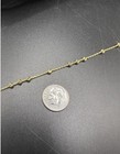 9 -10    Moon Cut Ankle Bracelet Anklet 10k Yellow Gold Over 925 Sterling Silver