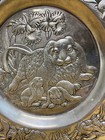 Vtg  1993 Arthur Court Bunny Rabbit 14    Round Aluminum Tray Serving Platter