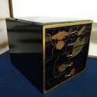Japanese Lacquer Five-drawer Small Jewelry Box Tansu 10 04inch Makie Gold Leaves