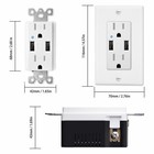 4 2a 4 8a 5 8a Usb Wall Outlet Charger Type C a 15a Tamper-resistant Receptacles