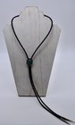 Vintage Navajo Turquoise And Sterling Silver Bolo Tie