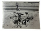 1933 China Machine Gun Photo Chinese Soldier   Ww2 Japanese Zero Display Photo