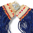 Vintage India Burma Myanmar Konyak Naga People s Blue Bead Necklace